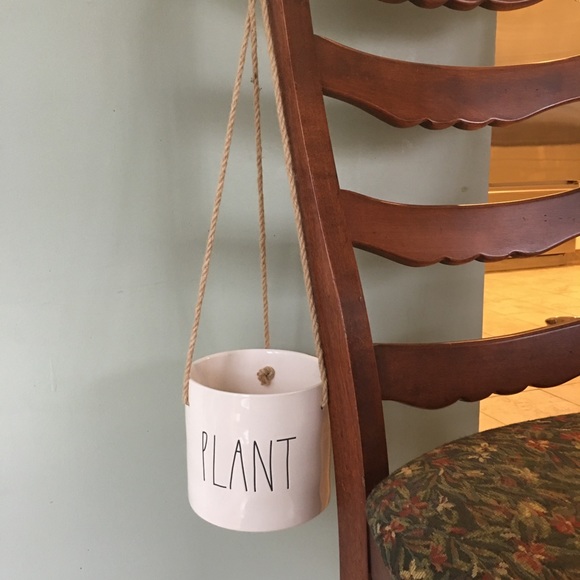 HP🎍 NWT Rae Dunn Ceramic PLANT LL Hanging Planter - Picture 2 of 4
